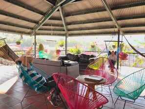 Terrace/patio - Hostel La Rosa Nautica (Guaduas)