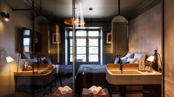 Lakens van Egyptisch katoen, luxe beddengoed, donsdekens