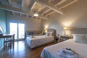 Double or Twin Room, Balcony, Mountain View | Premium bedding, minibar, individually decorated, individually furnished - Ktima Noosfera wellness & retreat center (Xylokastro-Evrostina)