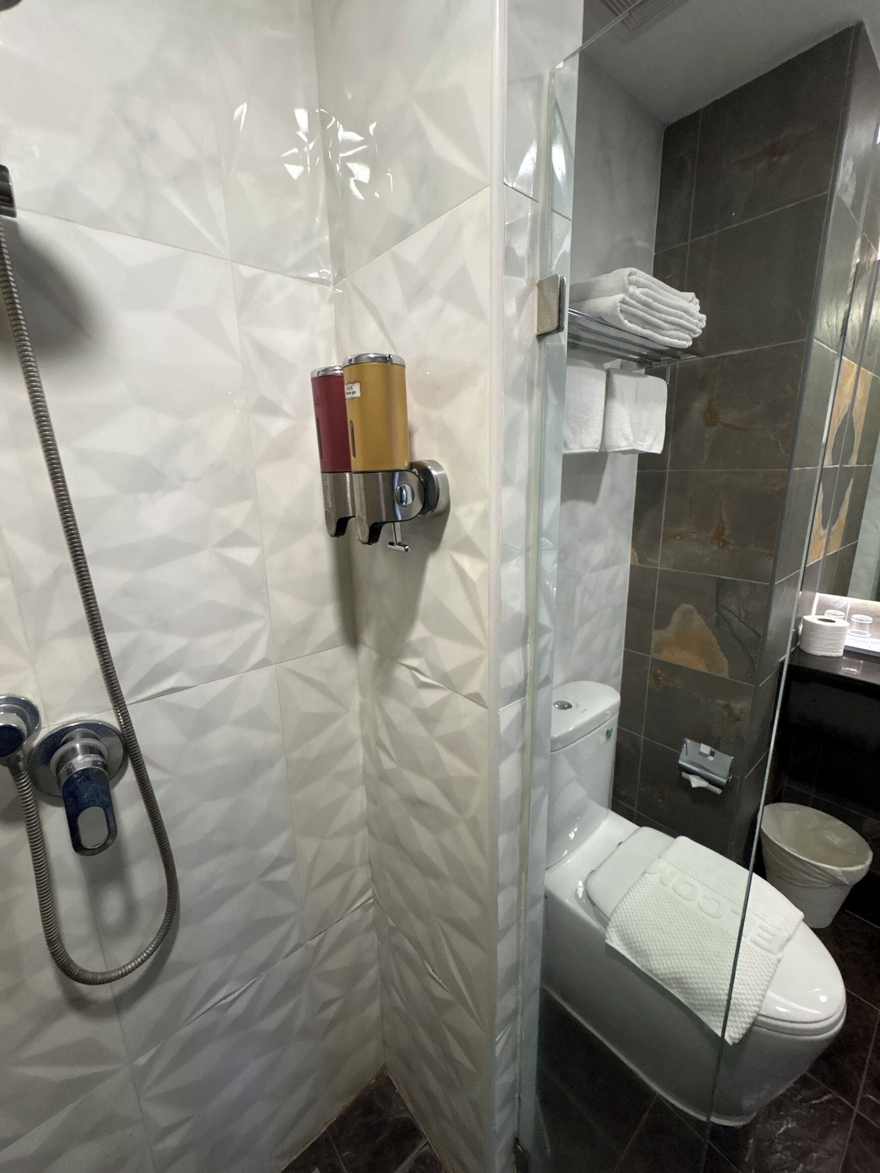 Habitación Deluxe con 1 cama doble o 2 individuales, vistas al río | Baño | Ducha, artículos de higiene personal gratuitos, secador de pelo y bidé
