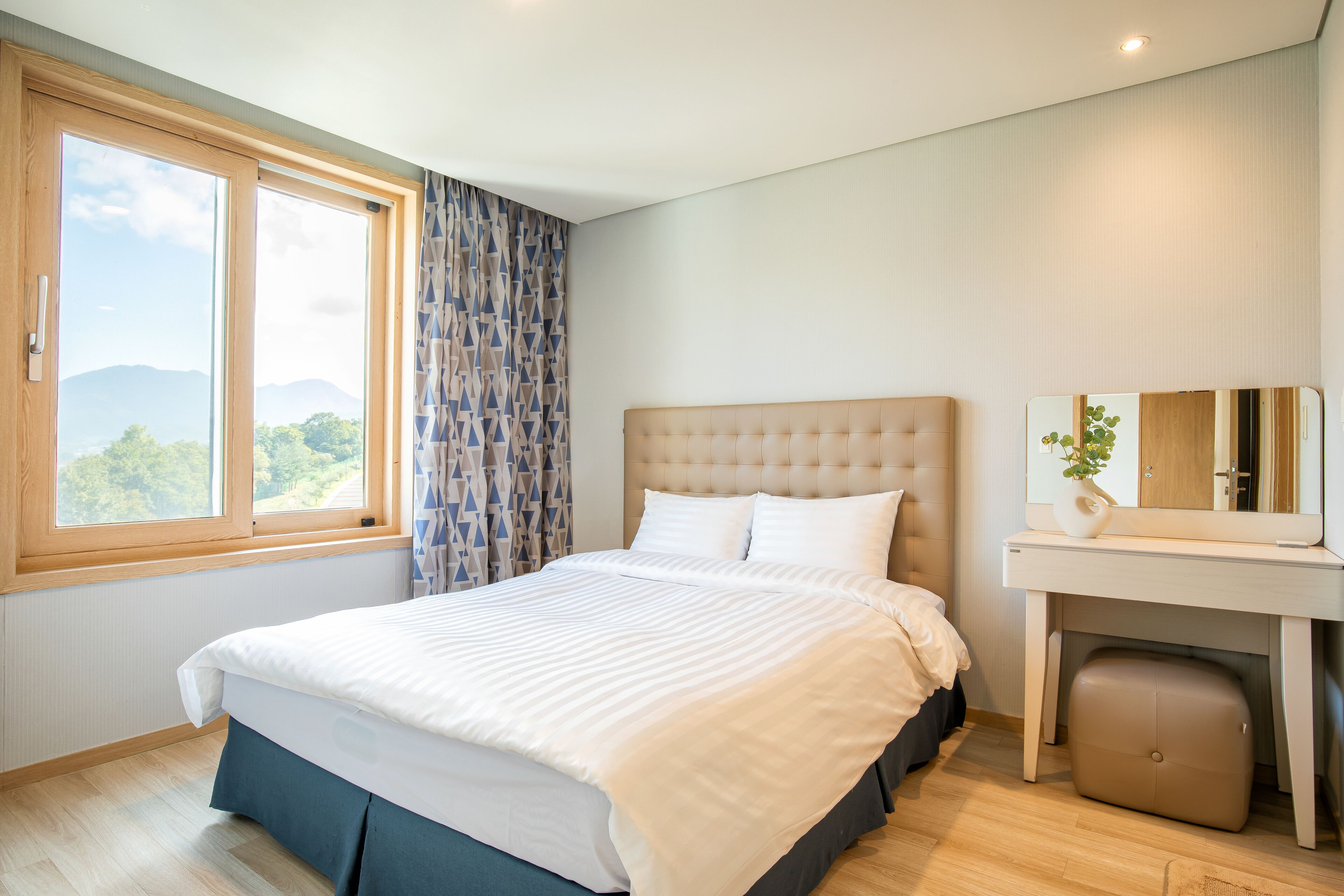 Premium bedding, blackout drapes, free WiFi, bed sheets