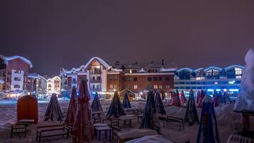 Outdoor banquet area