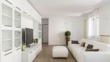 Apartment, 3 Bedrooms | Living area | Flat-screen TV