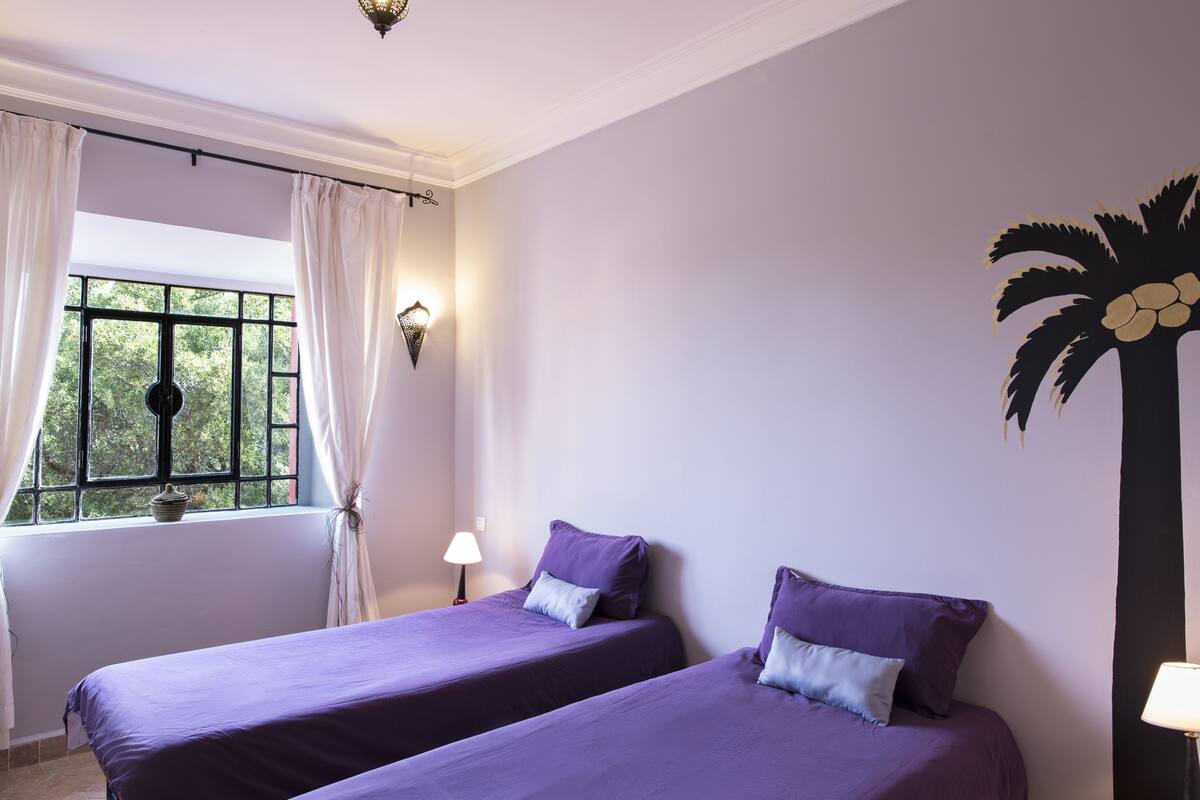 Chambre avec lits jumeaux, 2 lits une place