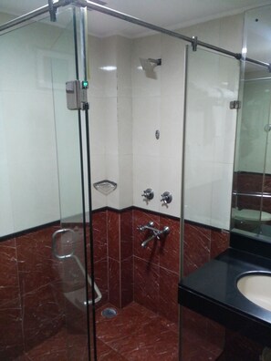 Deluxe Double or Twin Room | Bathroom | Shower, free toiletries, towels - Divine Inn Hotel (New Delhi)