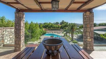 Grand-Suite, 3 Schlafzimmer, Poolblick | Ausblick vom Zimmer