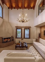 Grand Suite, 3 Bedrooms, Pool View | Living area | Plasma TV