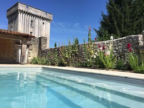 Seasonal outdoor pool - Chambres d'Hôtes La Tour de Breuil (Dignac)