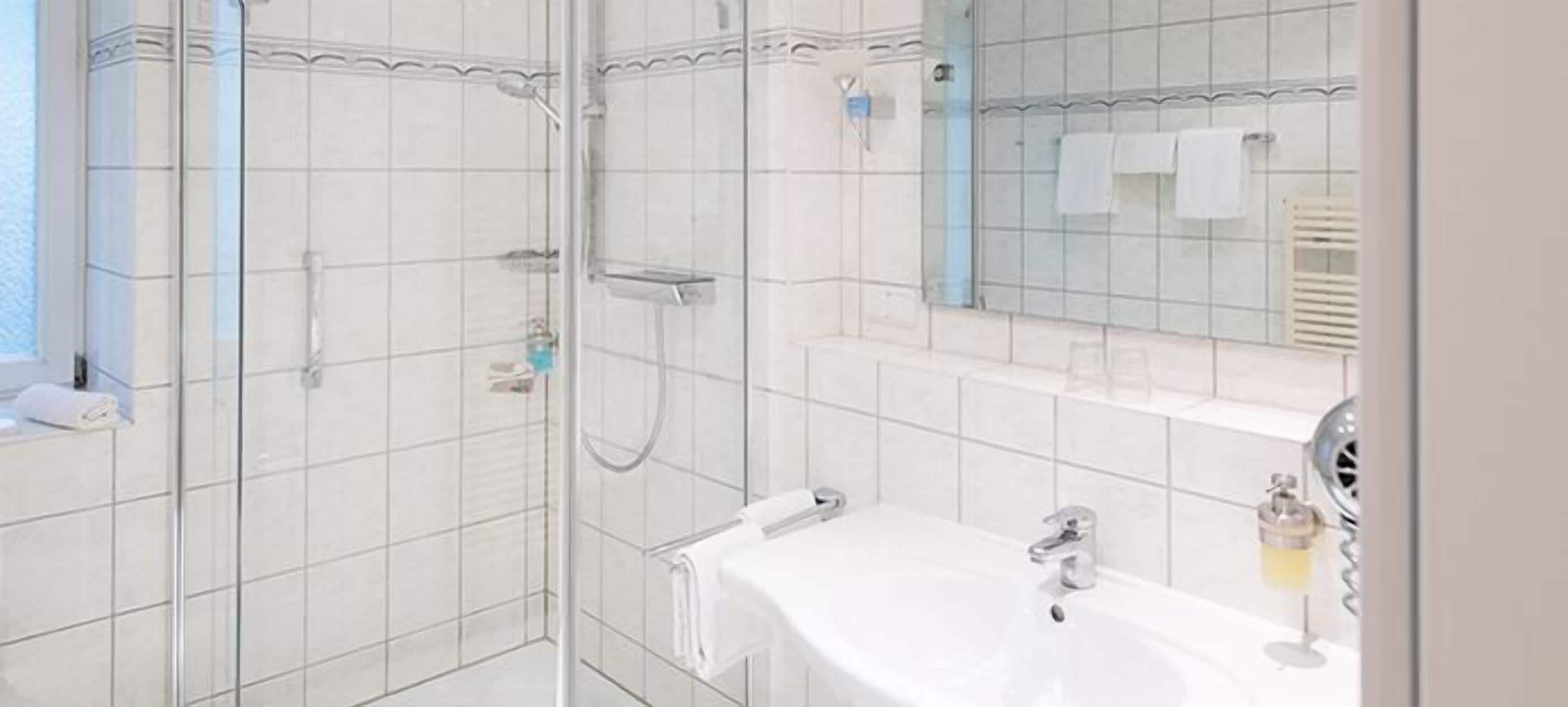 single room | bathroom | hair dryer, towels