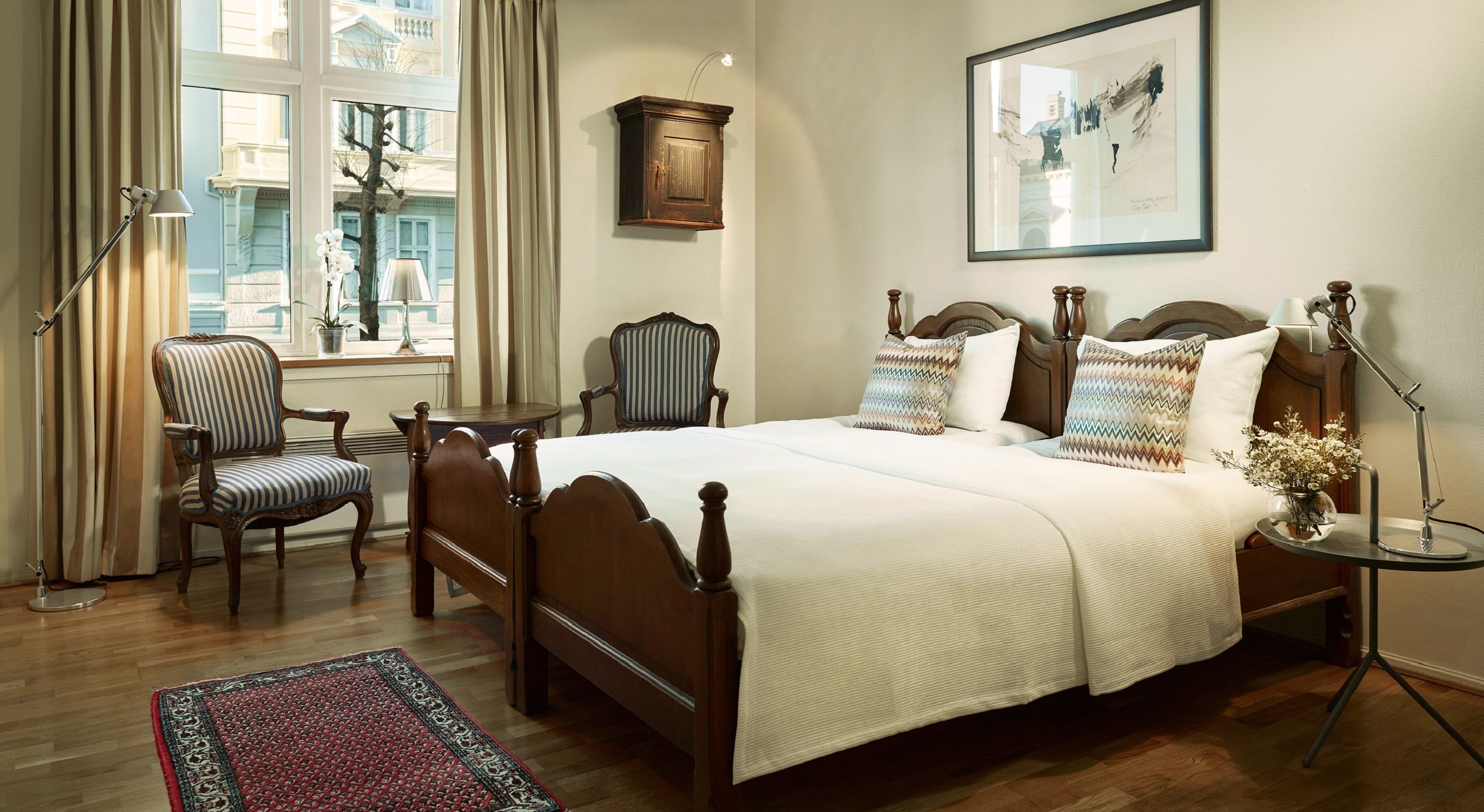 double room | pillow-top beds, desk, iron/ironing board, free wifi