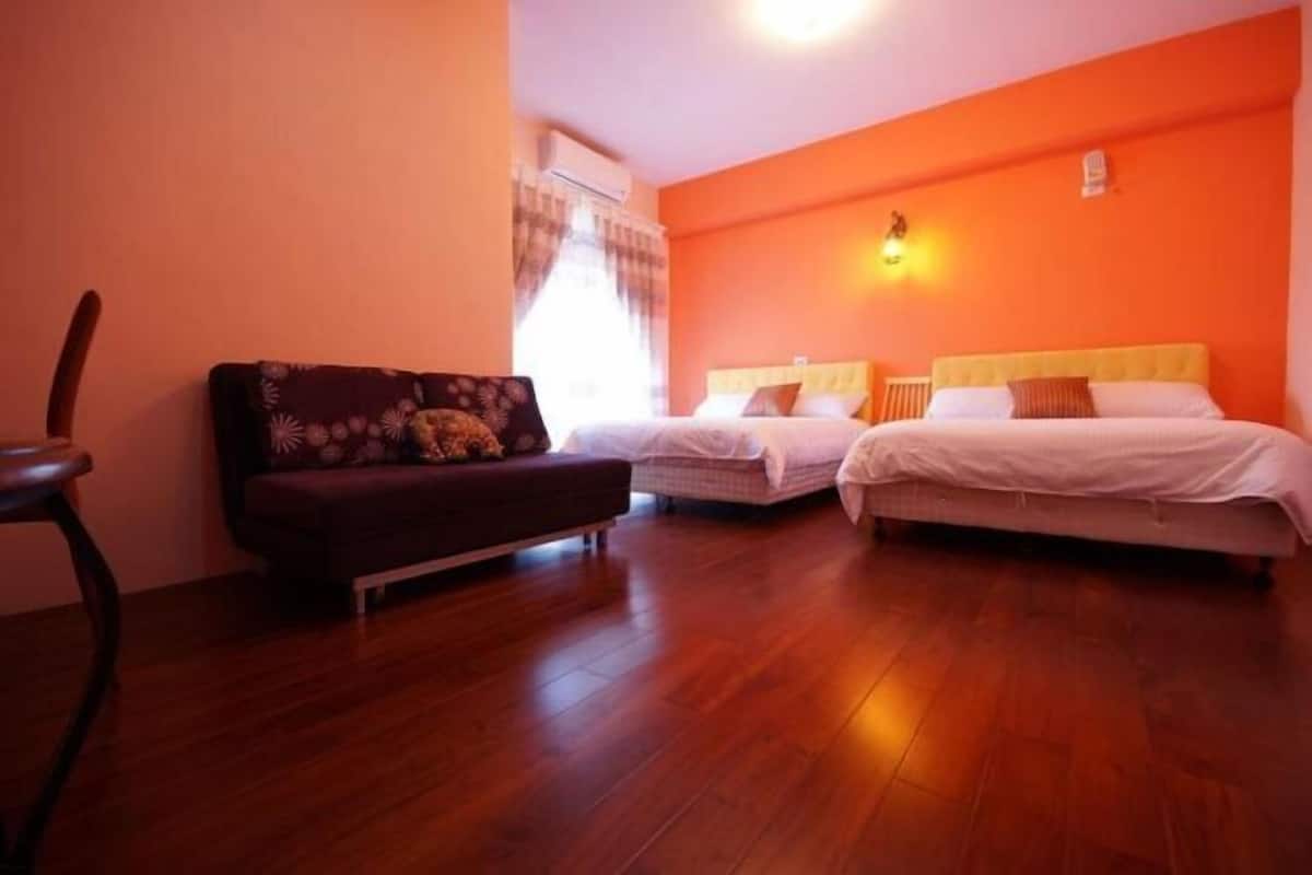 Desk, blackout curtains, free WiFi, bed sheets