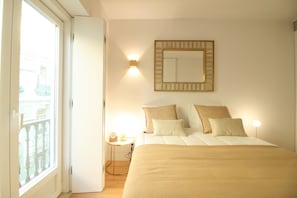 Apartamento, para não fumantes | 1 quarto, roupas de cama premium, edredons de pluma