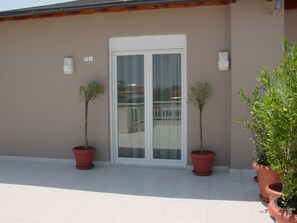 Deluxe-studiolejlighed - balkon | Terrasse/gårdhave