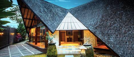 Front of property – evening/night