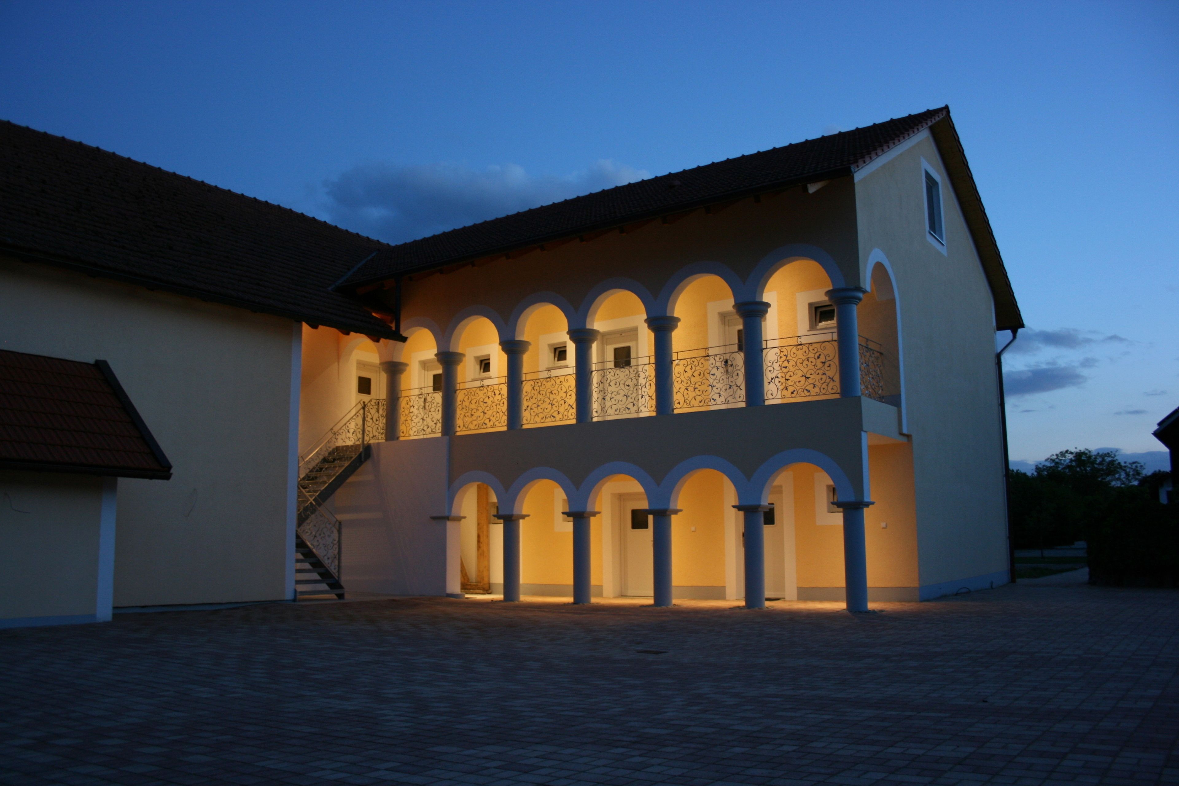 front of property – evening/night