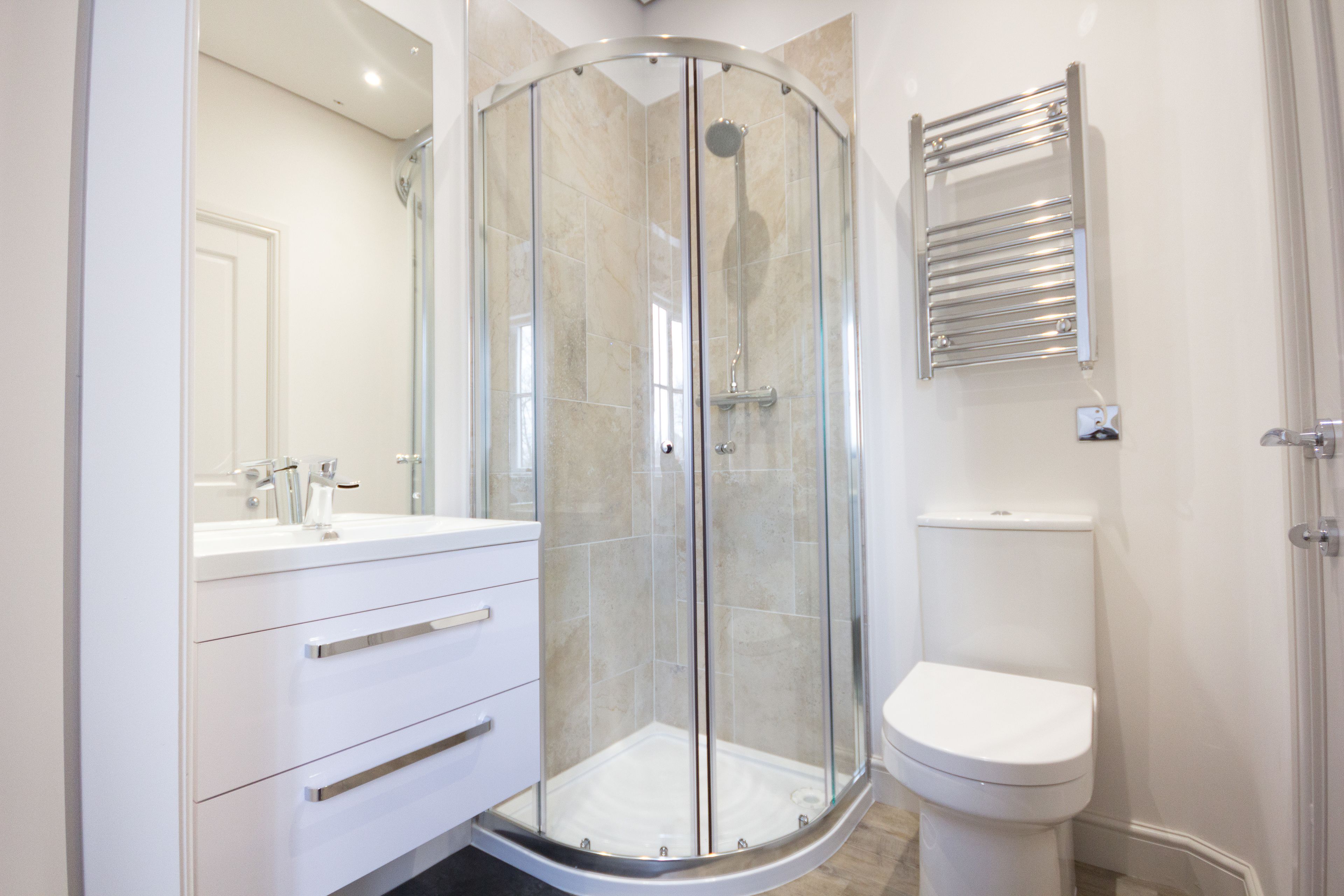 exclusive lakehouse | bathroom | hair dryer, towels