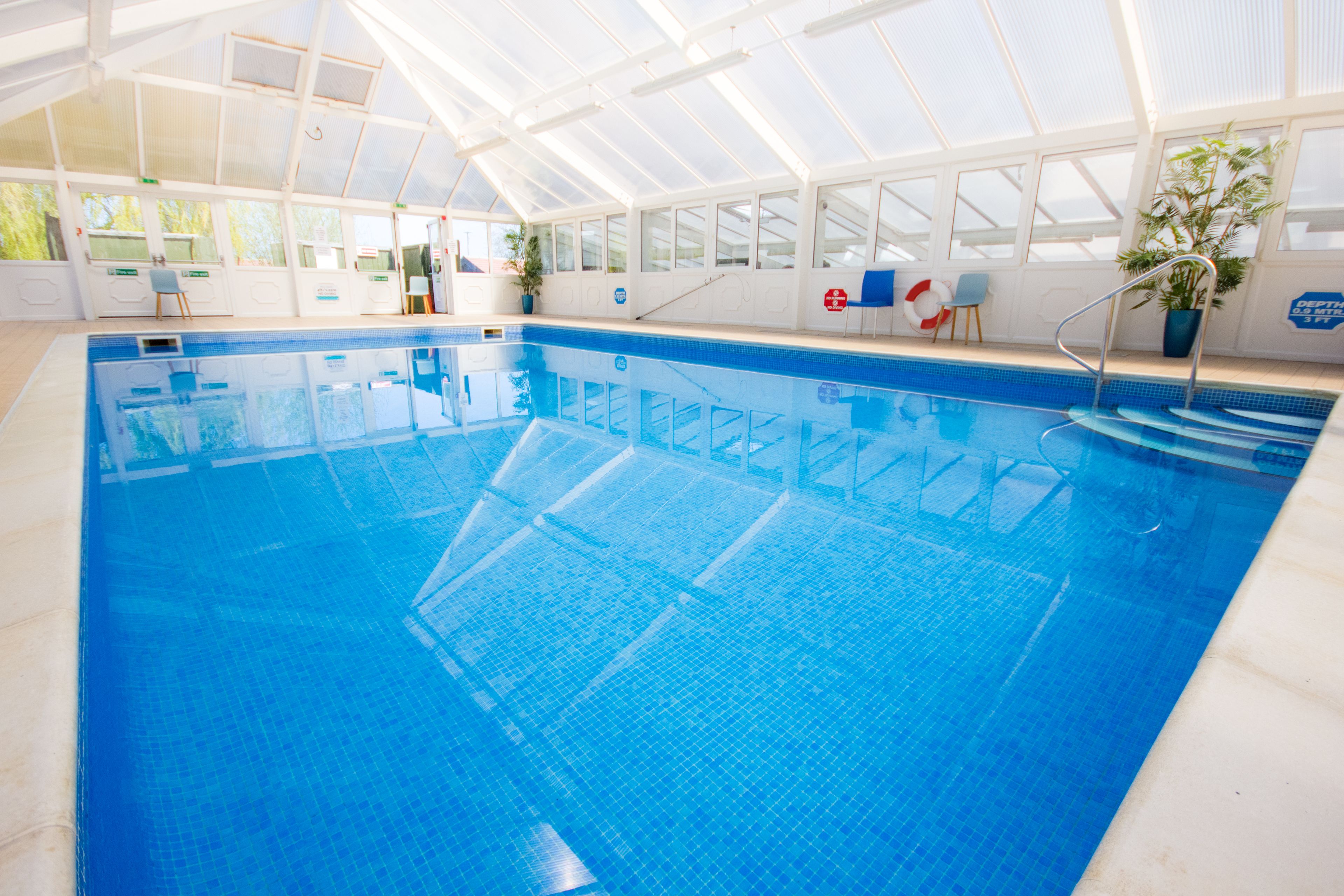 indoor pool, seasonal outdoor pool
