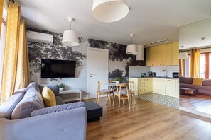 Waterlane Island Deluxe 1 | Individuell dekoriert, individuell eingerichtet, schallisolierte Zimmer