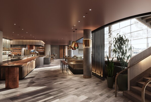 Melayani sarapan, makan siang, makan malam; sajian masakan Asia