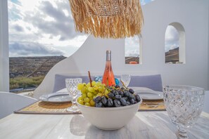 Deluxe House, 2 Bedrooms, Non Smoking, Sea View | Terrace/patio - VLIA MAR Myconian Residences (Mykonos)