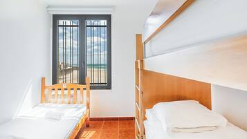 Blackout curtains, free WiFi, bed sheets, wheelchair access