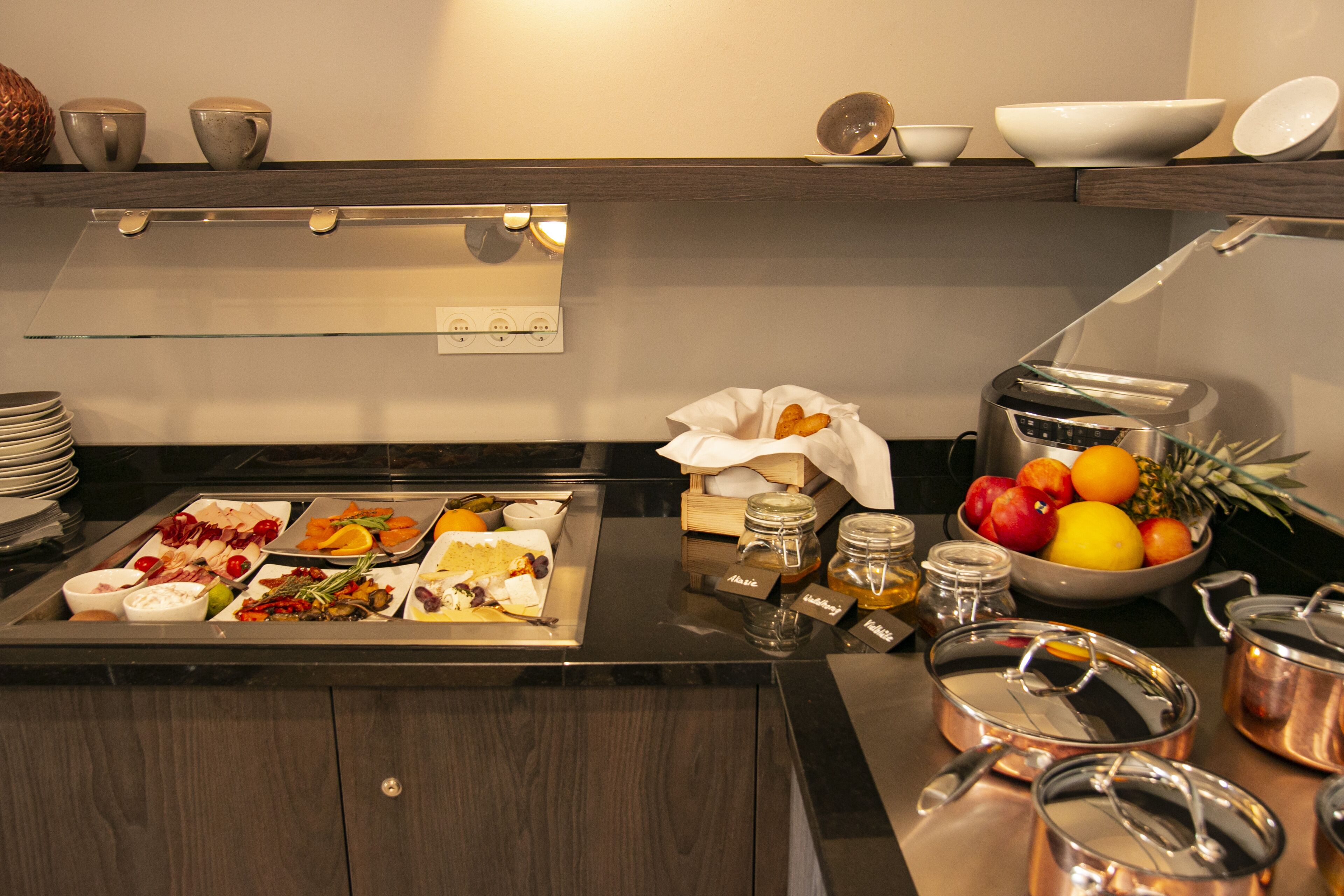 daily buffet breakfast (eur 11.40 per person)