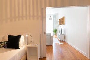 Superior Apartment, 1 Bedroom, City View (#PA2) | Living area | Flat-screen TV