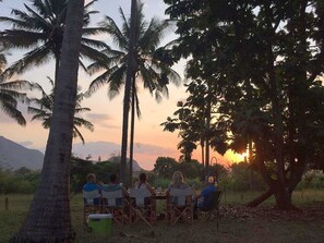 Blick von der Unterkunft