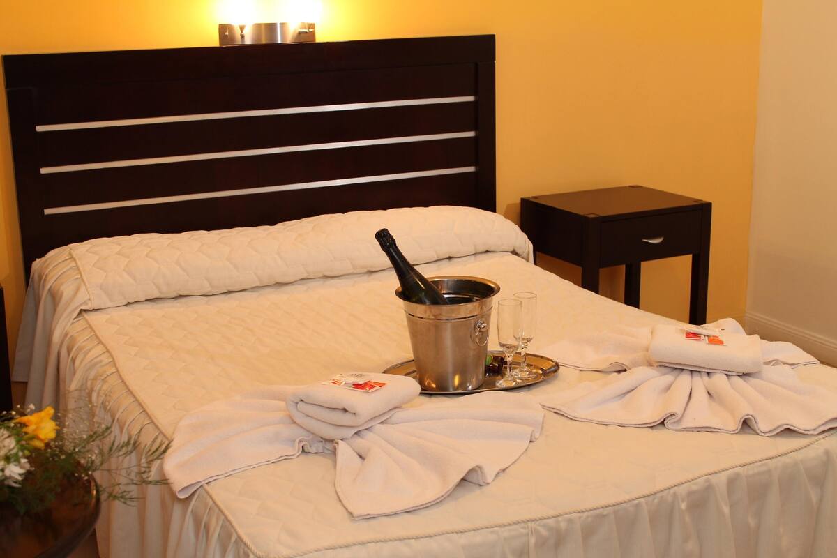 Minibar, escritorio, cortinas opacas y wifi gratis
