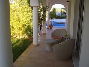 Terrace/patio - Luxury villa with swimming pool, internet + 3 baths (Ayamonte)