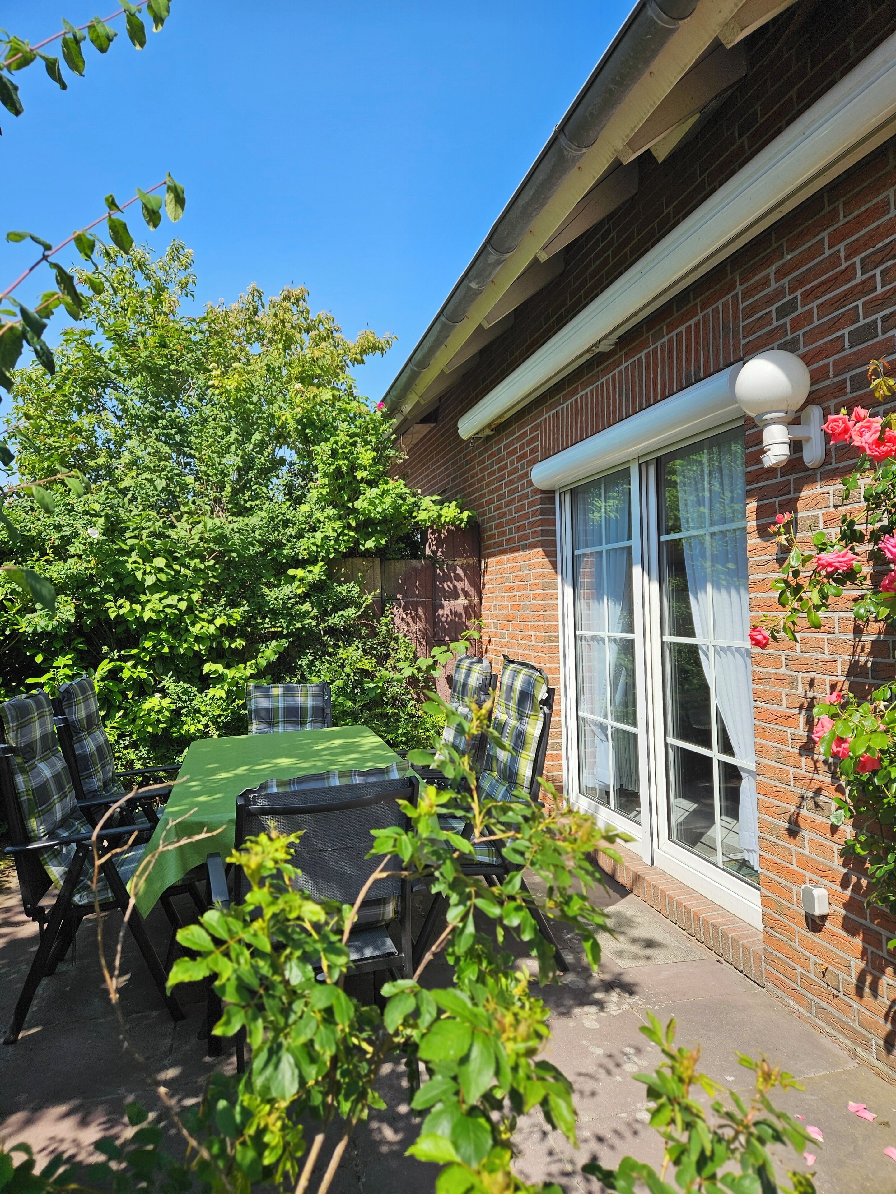 屋外ダイニングエリア