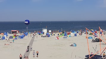 Beach nearby, sun-loungers