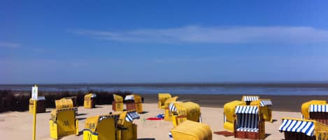 Vlak bij het strand