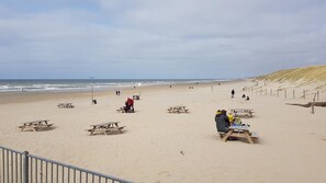Vlak bij het strand
