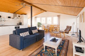 Fernseher, Kamin, Tischtennisplatte, Kinderspielzeug
