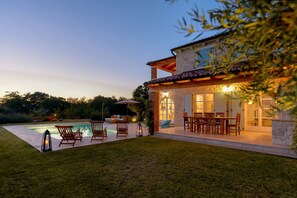 A heated pool