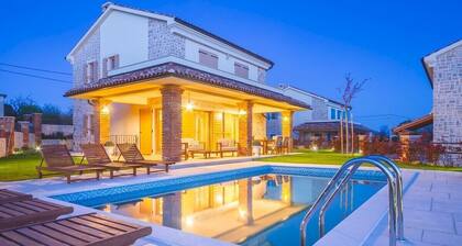 Modern Villa Tia***** with a rustic touch and a pool on Krk