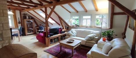 电视、壁炉、书