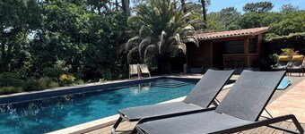 Villa Tranquila em Capbreton, Piscina Privada Aquecida, a 3 Minutos da Praia