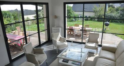15 pers, gran villa de 4 * St Gildas de Rhuys, playas, vistas al mar pte