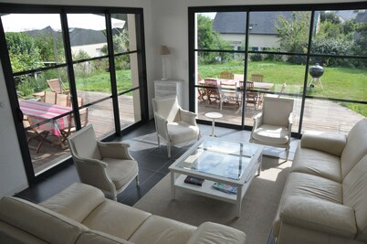  Large luxury & calm villa (4 stars), close to beaches & small sea view