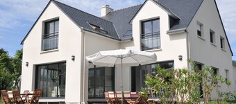 15 pers, stor 4 * villa St Gildas de Rhuys, strÀnder, havsutsikt pte