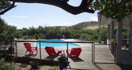 Contemporary villa -Exceptional view of the dune-Private pool