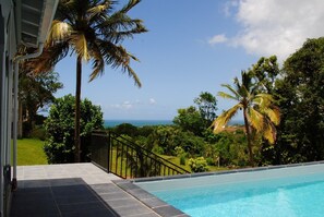 Outdoor pool - Luxury villa between Deshaies and Ste Rose, private pool, sea & mountain views (Duzer)