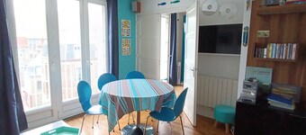 Apartment 40 m2, very comfortable, south facing, Le Tréport, full center and beach