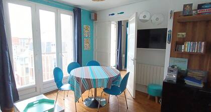 Wohnung 40 m2, sehr komfortabel, nach Süden ausgerichtet, Le Tréport voll Zentrum und Strand
