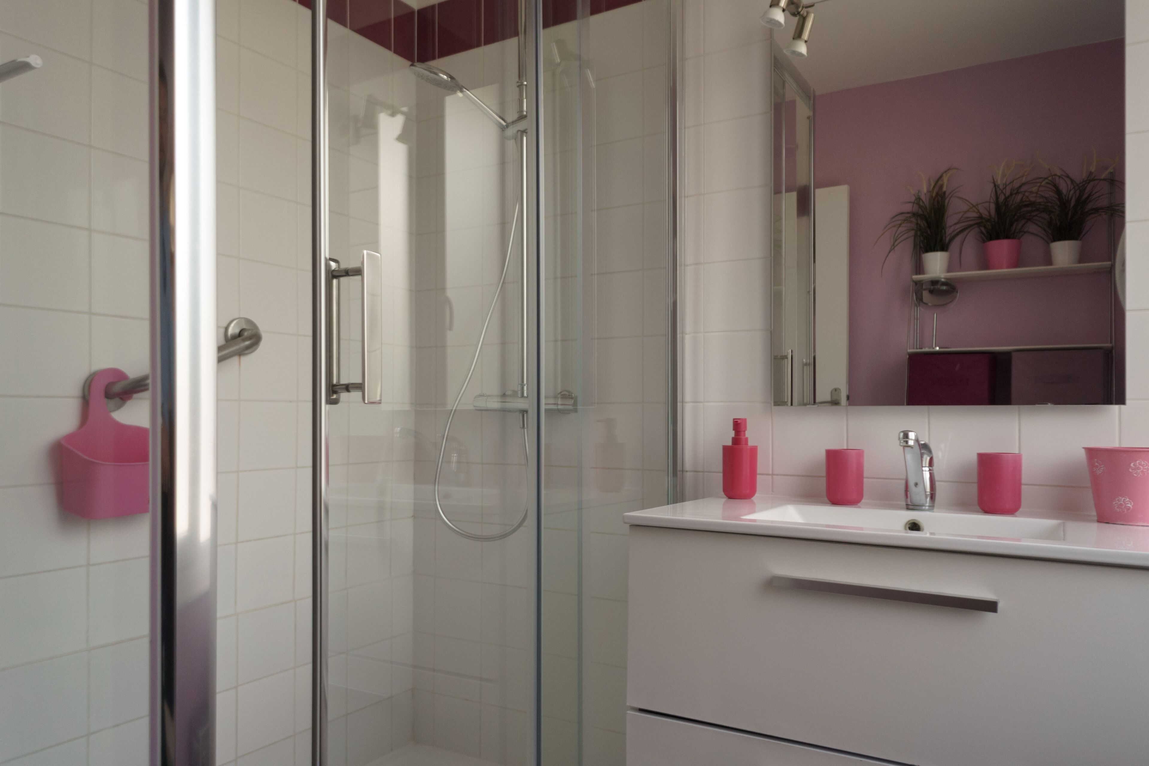Bathtub, hair dryer, toilet paper