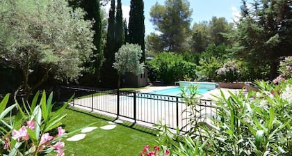 Alpilles Luberon, climatizada Spa Jacuzzi Piscina climatizada Petanca Futbolín