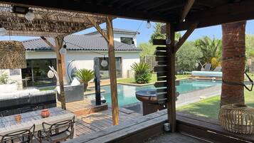 A heated pool