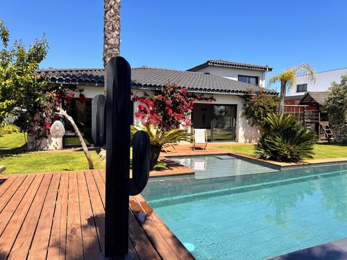 Villa 5 ⭐️ 50m from the beach with heated infinity pool